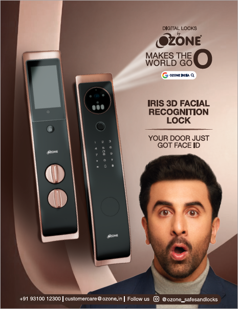 Iris 3D Facial Recognition Lock | Ozone Overseas Pvt. Ltd