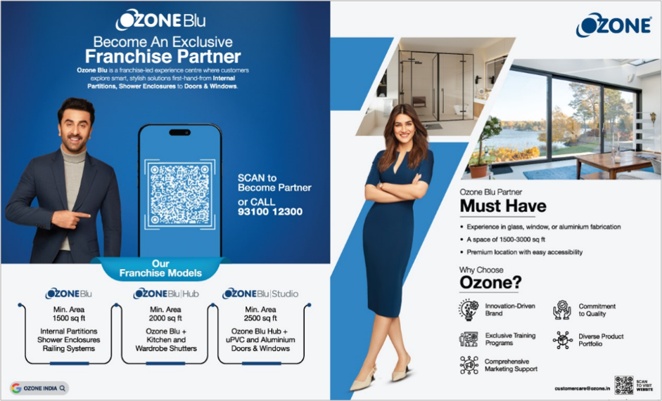 Ozone Blu- Franchise Partner | Ozone Overseas Pvt. Ltd