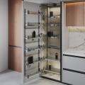 Kitchen Tall Unit - Chrome Basket