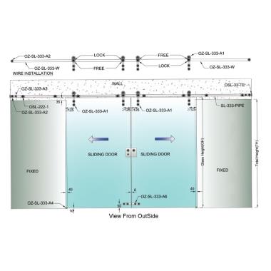Sliding System Door Stopper | Ozone