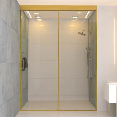 Slim Frame Sliding Shower System 1+1 | Ozone